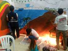 Mural interactivo fue la sensaci&oacute;n en el Quilombo del Festival Petronio &Aacute;lvarez