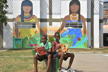 El mural Hermandad: trazos y colores que invitan a la paz en Los Lagos