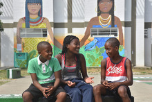 El mural Hermandad: trazos y colores que invitan a la paz en Los Lagos