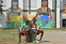 El mural Hermandad: trazos y colores que invitan a la paz en Los Lagos