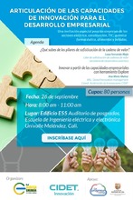 Empresario cale&ntilde;o asista a la charla para mejorar las capacidades de innovaci&oacute;n para el desarrollo empresarial