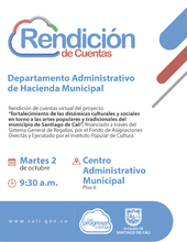 Convocatoria rendici&oacute;n de cuentas Instituto Popular de Cultural