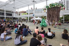 El circo Incubaxion Teatro invit&oacute; a conservar el medio ambiente.