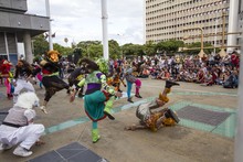 El circo Incubaxion Teatro invit&oacute; a conservar el medio ambiente.