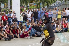 El circo Incubaxion Teatro invit&oacute; a conservar el medio ambiente.