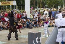 El circo Incubaxion Teatro invit&oacute; a conservar el medio ambiente.