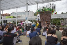 El circo Incubaxion Teatro invit&oacute; a conservar el medio ambiente.