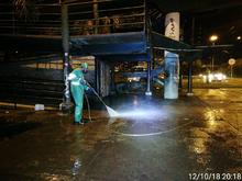 114 &aacute;reas p&uacute;blicas de la ciudad fueron lavadas y limpiadas 