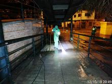 114 &aacute;reas p&uacute;blicas de la ciudad fueron lavadas y limpiadas 