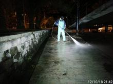 114 &aacute;reas p&uacute;blicas de la ciudad fueron lavadas y limpiadas 