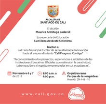 Cali ser&aacute; sede de la Primera Feria de la Creatividad Escolar