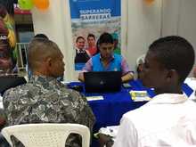 Habitantes de calle participaron en la Feria de Servicios para la Empleabilidad