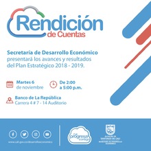 Desarrollo Econ&oacute;mico realizar&aacute; rendici&oacute;n de cuentas