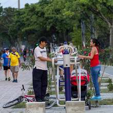 La felicidad y el deporte se pasearon la noche de jueves por el Corredor Verde