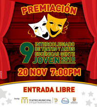 Este martes ser&aacute;n premiados los mejores estudiantes de teatro y artes esc&eacute;nicas de Cali