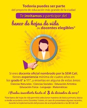 Profe oficial, participe en esta convocatoria y sea un docente tutor 