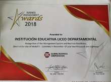 Reconocimiento internacional al liderazgo y alta calidad del Liceo Departamental