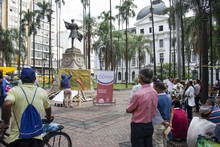 Arte gr&aacute;fico en vivo y f&uacute;tbol: protagonistas en el primer d&iacute;a del Encuentro de Culturas Urbanas 