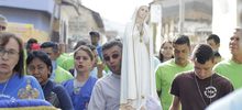 Virgen peregrina de F&aacute;tima visit&oacute; al Hogar de Paso Sembrando Esperanza