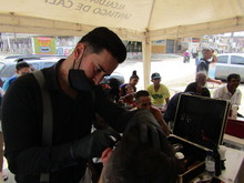 Habitantes de calle del sector de Santa Elena disfrutaron de una jornada de peluquer&iacute;a