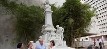 Alcalde Armitage entrega remodelaci&oacute;n del ic&oacute;nico monumento a Jorge Isaacs y &lsquo;Mar&iacute;a&rsquo;