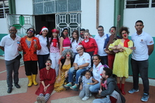 Asomaron narices de felicidad en el ancianato San Miguel