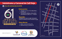 Conozca los cierres y desv&iacute;os durante los d&iacute;as de la Feria de Cali 