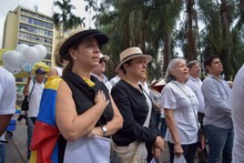 Cali con dolor colectivo se uni&oacute; contra el terrorismo 8