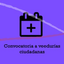 Convocatoria a veedurias ciudadanas