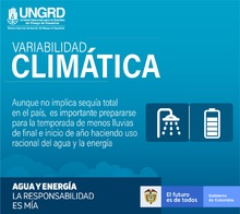 Por variabilidad clim&aacute;tica se registran lluvias en tiempo seco 1