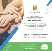 Planeaci&oacute;n Municipal realizar&aacute; evaluaci&oacute;n a la Pol&iacute;tica P&uacute;blica de Discapacidad 