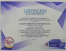 La Unidad de Bienes y Servicios recibi&oacute; sello de excelencia por el manejo de datos abiertos