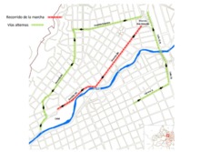 Este es el recorrido de la marcha de los trabajadores 