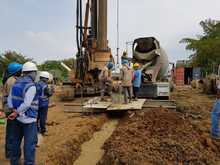 Se inicia la fundici&oacute;n de los 40 pilotes que tendr&aacute; el puente sobre el r&iacute;o Lili en la avenida Ciudad de Cali