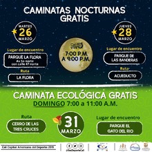 Esta semana ejerc&iacute;tate con las caminatas gratuitas de la Secretar&iacute;a del Deporte y la Recreaci&oacute;n  