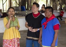 Los juegos aut&oacute;ctonos del cabildo Kofan fueron protagonistas durante su tercer encuentro cultural  