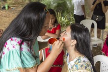 Los juegos aut&oacute;ctonos del cabildo Kofan fueron protagonistas durante su tercer encuentro cultural  