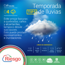 Recuerde que usted es el primer respondiente ante cualquier emergencia por lluvias