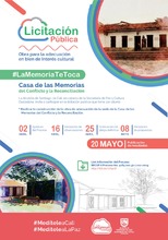 La Casa de las Memorias del Conflicto y la Reconciliaci&oacute;n abre licitaci&oacute;n p&uacute;blica para la adecuaci&oacute;n de su sede