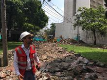Parque Central arranc&oacute; obras haciendo demolici&oacute;n de zona dura