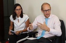 Agregado comercial de Finlandia conoce programas de la Alcald&iacute;a de Cali