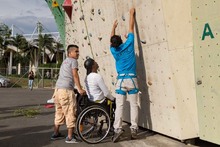 En el Festival de Deportes Extremos, m&aacute;s de 40 personas con discapacidad vivieron la emoci&oacute;n y adrenalina 