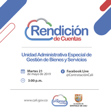 Con&eacute;ctese con la rendici&oacute;n de cuentas de la Unidad de Bienes y Servicios 