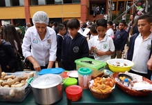 Un total de 500 ni&ntilde;os participaron de la primera Tienda Escolar Saludable en el corregimiento El Saladito. 