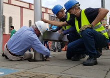 Instalan m&aacute;s paraderos cubiertos en el Sistema MIO, obras tienen un avance del 65% 