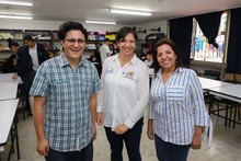 Servidores p&uacute;blicos y estudiantes caminaron por la Ruta de la integridad 