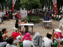 La Plaza de Cayzedo fue el epicentro de un espect&aacute;culo art&iacute;stico por cuenta de estudiantes de Mi Comunidad es Escuela