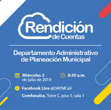 Rendici&oacute;n de Cuentas Departamento Administrativo de Planeaci&oacute;n Municipal 