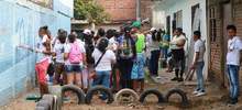 Con arte y deporte se transforma la comunidad del barrio Mojica II.