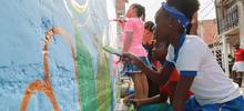 Con arte y deporte se transforma la comunidad del barrio Mojica II.